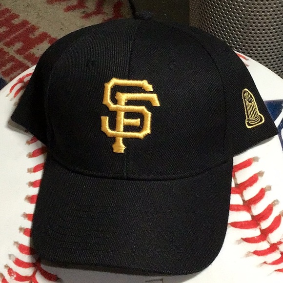 Other - San Francisco Giants Men’s Trophy Logo Black Adjustable Baseball Hat Cap